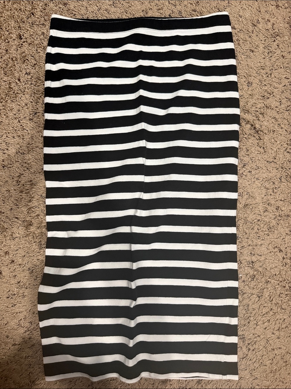 Express Black and White Striped Pencil Skirt - Classic Women’s Style medium